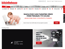 Tablet Screenshot of kidsinthehouse.com